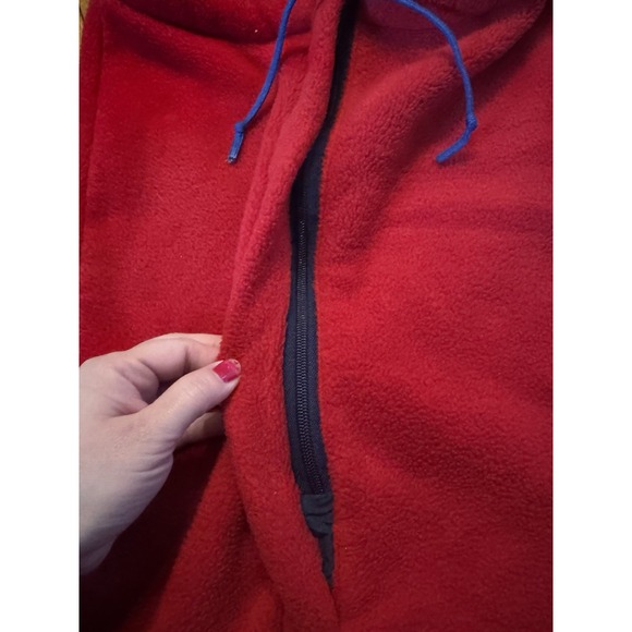 Vintage LL Bean Baby Bag Red Sleeping Sack Newborn Size Polar Plus zip USA Made - Picture 2 of 11